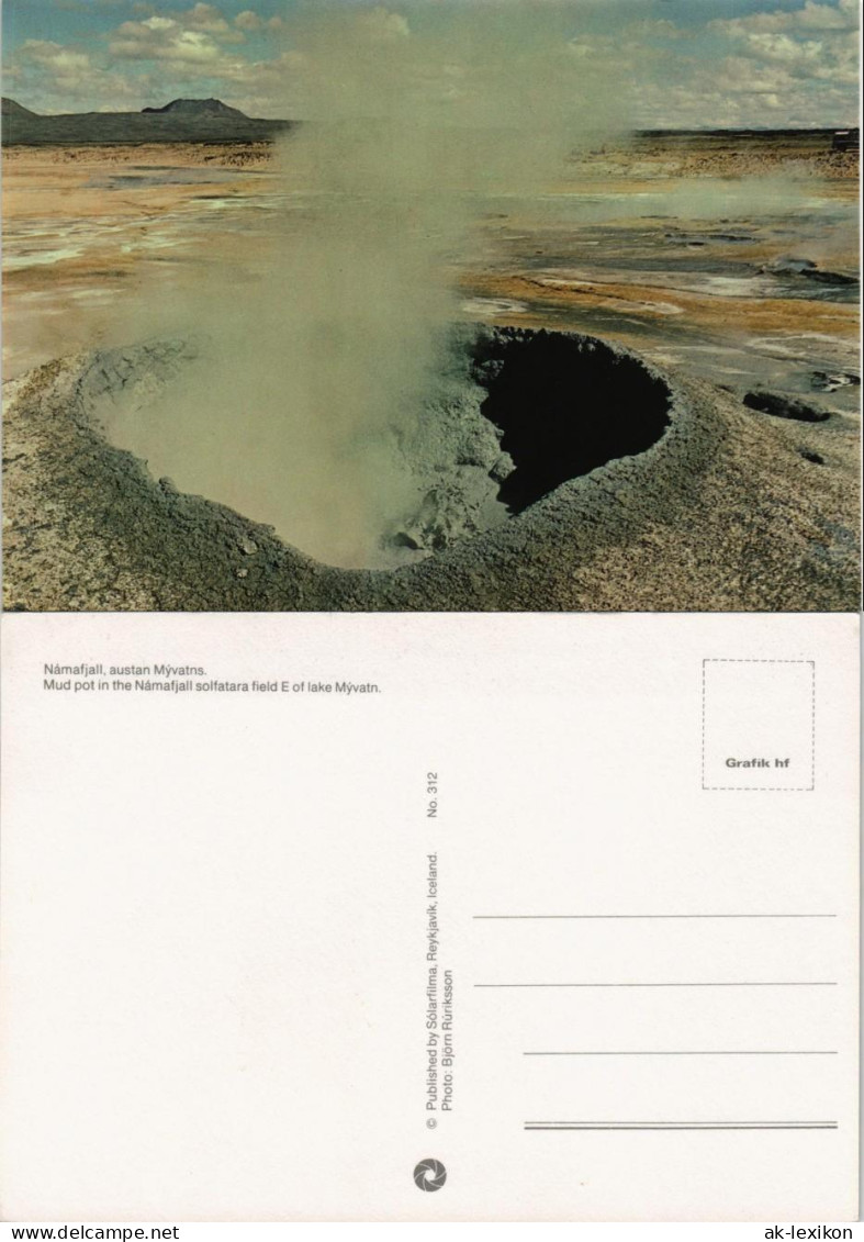 Island a Iceland Námafjall, austan Mývatns, Vulkanismus Island Iceland 1970