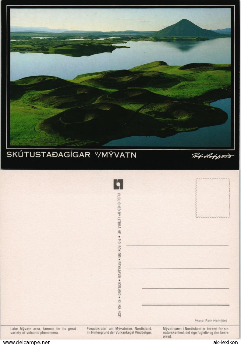Island allgemein-Island Iceland Lake Mývatn area See Seen-Landschaft 1990
