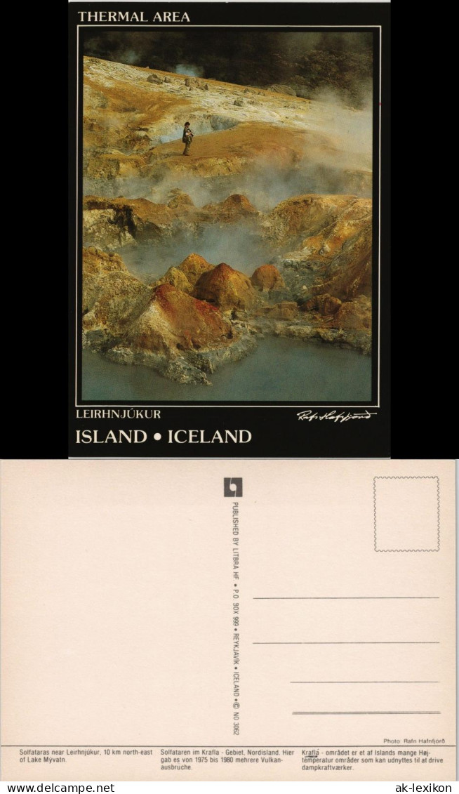Island allgemein-Island Iceland THERMAL AREA LEIRHNJÚKUR ISLAND ICELAND 1990