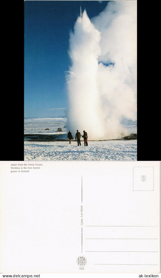 Island  Iceland Great Geysir, Strokkur, Iceland Island Landscape 1980