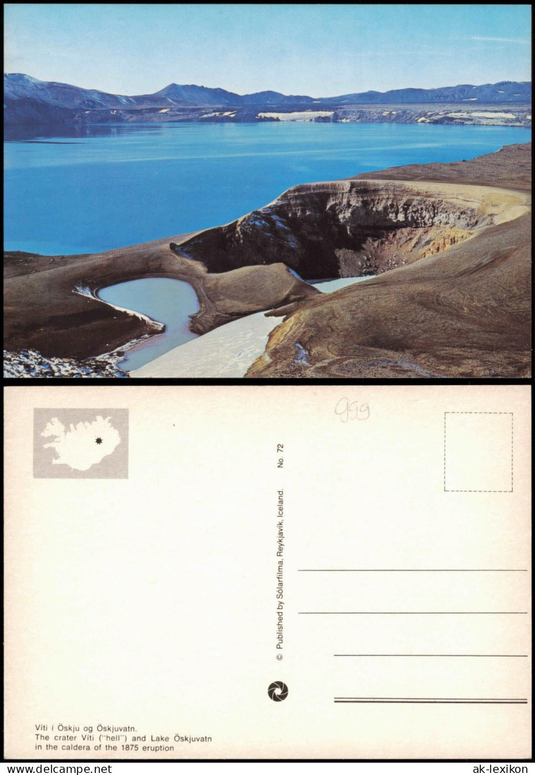 Island Iceland Island Viti i Öskju og Öskjuvatn Crater Viti Lake Öskjuvatn 1980