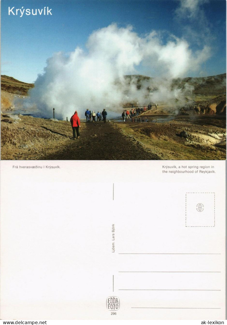Island Iceland Krýsuvík Fra hverasvæðinu í  Iceland Island Geysir 1990
