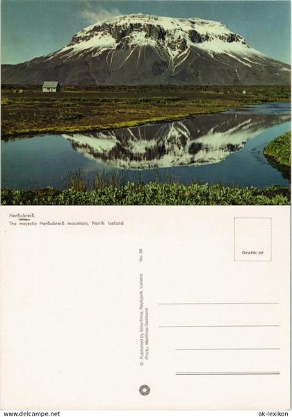Island  Iceland Herðubreid Mountain North Iceland Berg Island 1970
