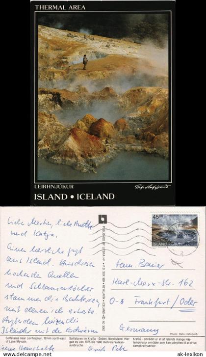 Island Iceland THERMAL AREA LEIRHNJÚKUR 1990