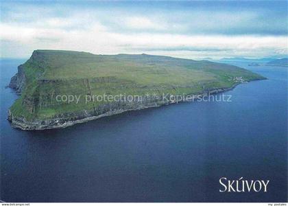 Skuvoy Faeroeer Island Fliegeraufnahme