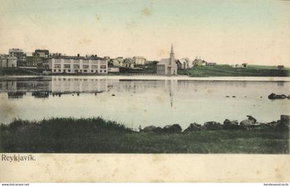 iceland, REYKJAVIK, Panorama (1900s) Postcard