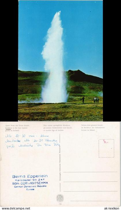 Island allgemein-Island Iceland Great Geysir, Geyser in Iceland 1970