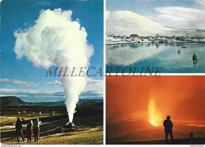ICELAND - Geyser at Namaskaro, Askja Volcano 1967 Postcard