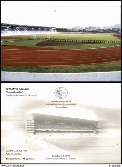 Reykjavík (Islandia) "Laugardalsvöllur" Fussball Stadion Football Stadium 2000