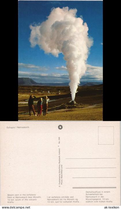 Island Iceland Namaskarð near Mývatn, Geysir Island Iceland Islande 1975