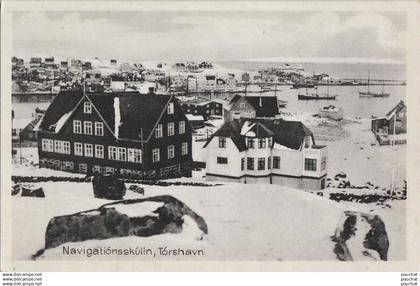 U7- FEROE - ISLAND -  NAVIGATIONSSKULIN  TORSHAVN -  JACOBSENS BOKAHANDIL - A. JOENSEN ,  TORSHAVN  - ( 2 SCANS )