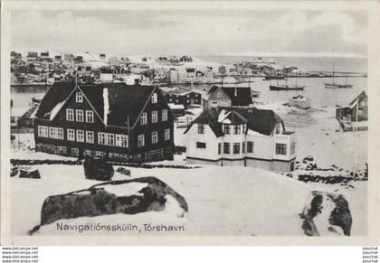 U7- FEROE - ISLAND -  NAVIGATIONSSKULIN  TORSHAVN -  JACOBSENS BOKAHANDIL - A. JOENSEN ,  TORSHAVN  - ( 2 SCANS )