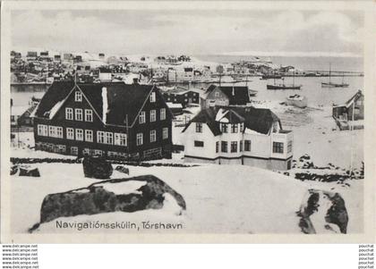 U7- FEROE - ISLAND -  NAVIGATIONSSKULIN  TORSHAVN -  JACOBSENS BOKAHANDIL - A. JOENSEN ,  TORSHAVN  - ( 2 SCANS )
