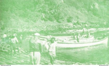 Pitcairn Islands, Bounty Bay, Harbour Boats (1950s) Polynesia Postcard