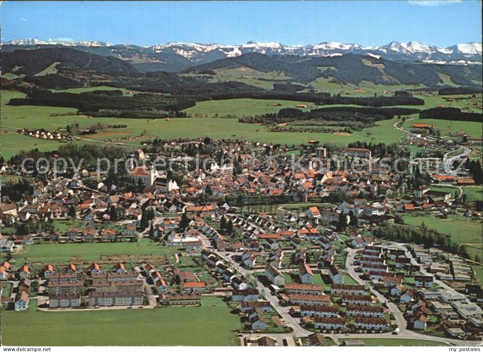 Isny Allgaeu Fliegeraufnahme