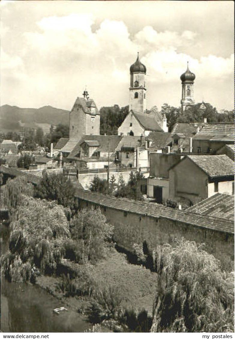 Isny Allgaeu Isny Turm Kirche x 1977