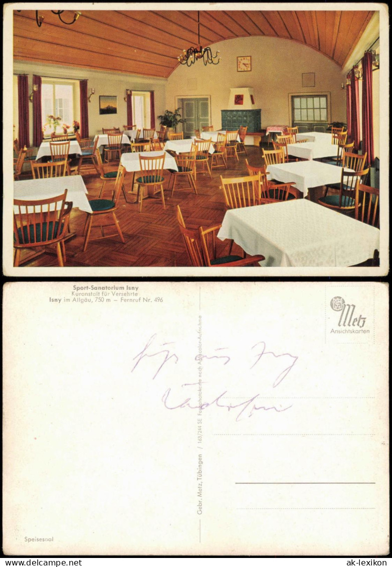 Isny im Allgäu Speisesaal im Sport-Sanatorium, Isny im Allgäu 1960