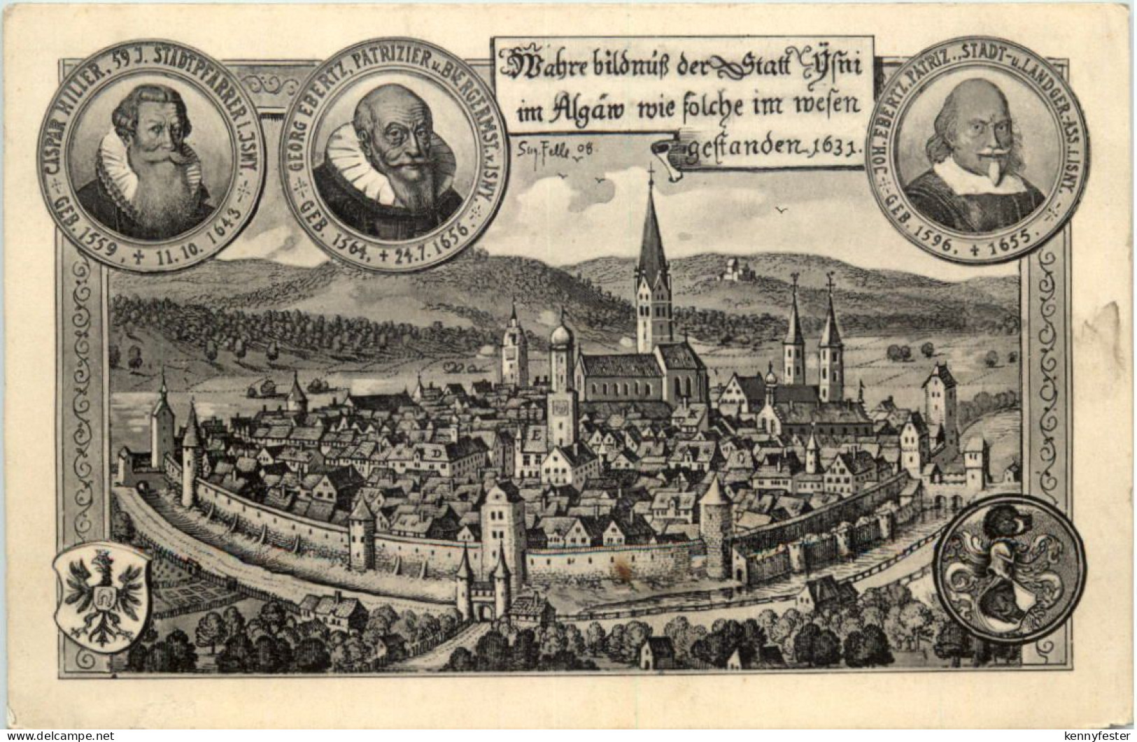 Isny - Künstler-AK Eugen Felle