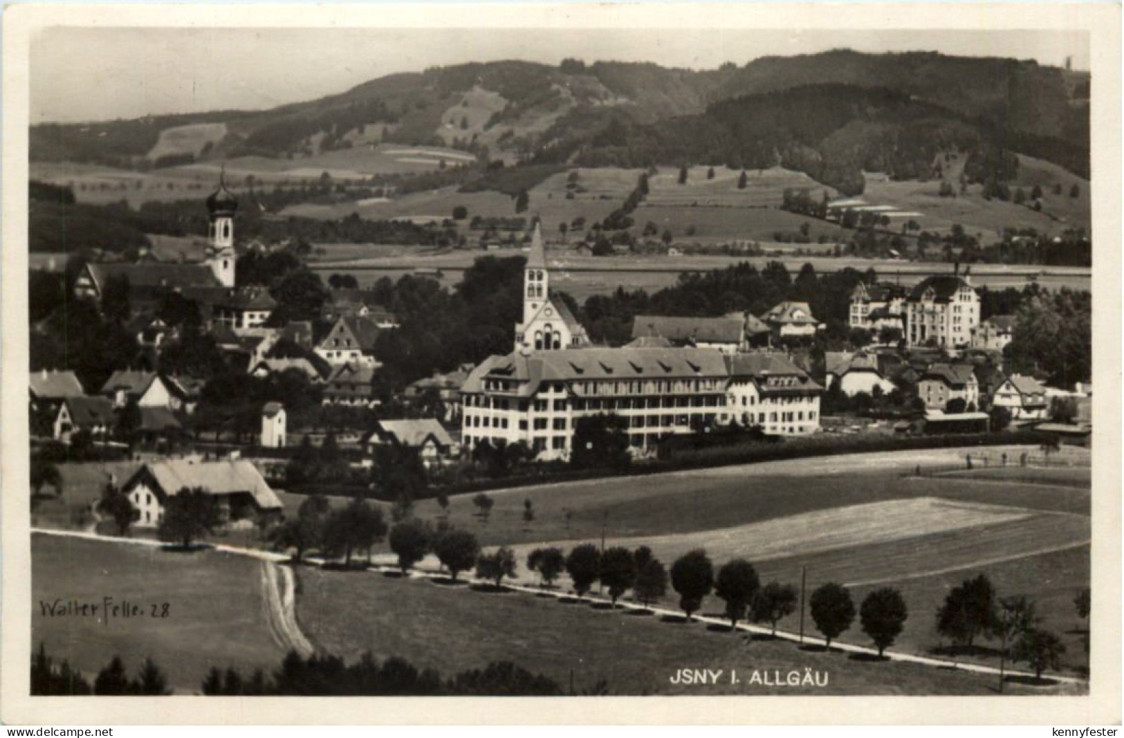 Isny - Künstler-AK Walter Felle