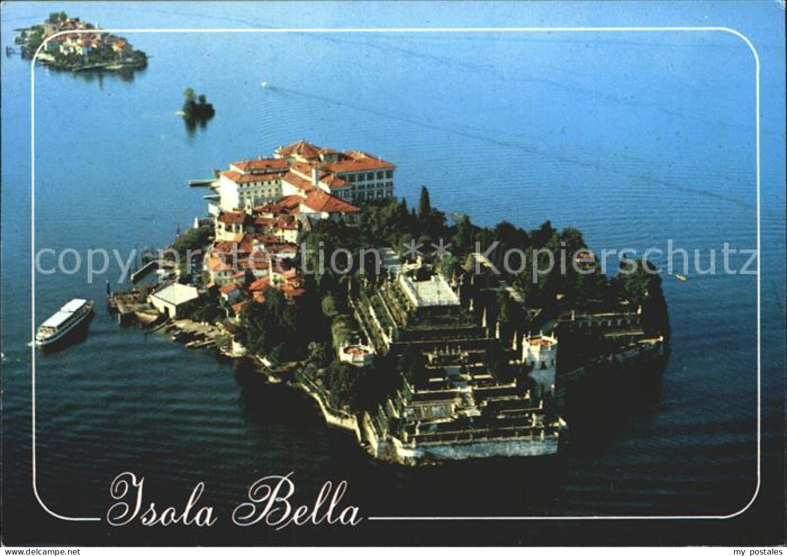 Isola Bella Lago Maggiore Fliegeraufnahme et Isola Pescatori Lago Maggiore