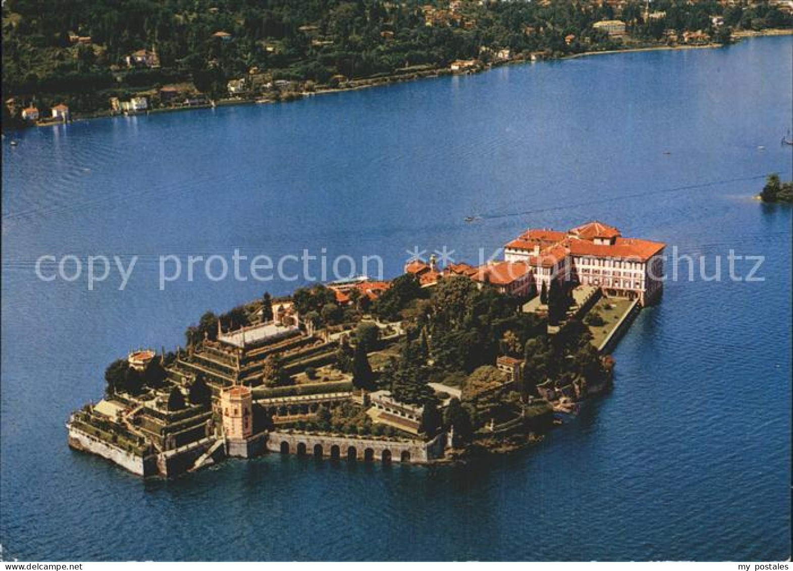 Isola Bella Lago Maggiore Fliegeraufnahme Lago Maggiore