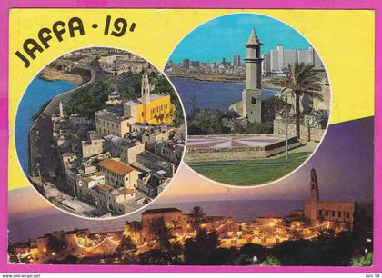 288994 / Israel - Jaffa - Nacht Night Nuit  Aerial view Vue aérienne city Building PC  Israele