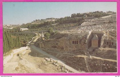 289015 / Israel - Jerusalem - Kidron valley  "Tomb of Absalom" Benei Hazir Tomb  PC  Israele postcard
