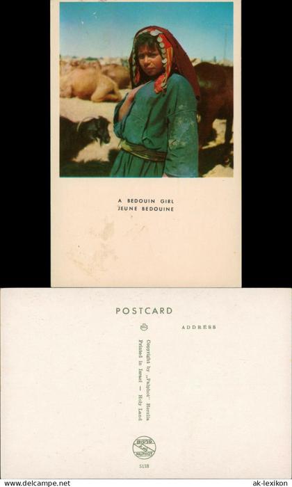 A Beouin Girl - Jeune Bedouine Einheimisches Mädchen (Bauern, Beduine)) 1960