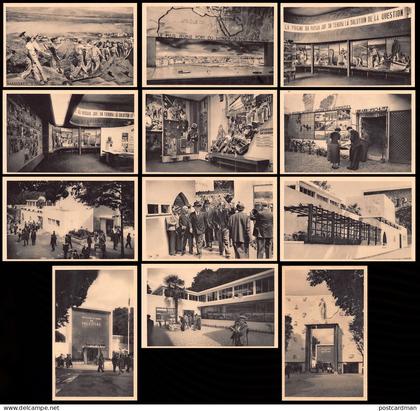 Israel - The Israel in Palestine Pavilion at the 1937 Paris International Exhibition - Series of 12 postcards - Publ. Li