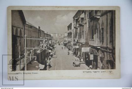 Old Postcard Israel - Jaffa Boostros Street Israel