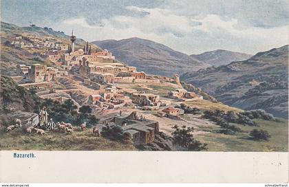 Perlberg Künstlerkarte Litho AK Nazareth Israel Palästina Palestine No. 3594 Palästina No. 2 Jesus Christ Galiläa