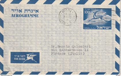 AEROGRAMMA ISRAELE 1955 (XP5344