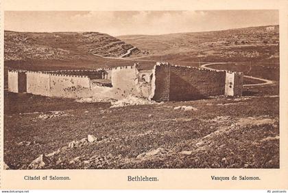 B302 Israel Bethlehem Citadel of Salomon vintage postcard