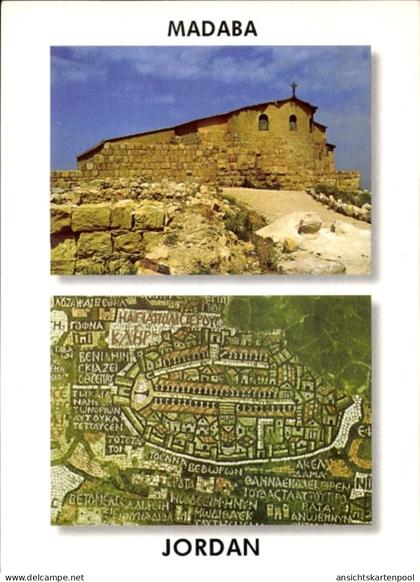 CPA Madaba Jordanien, Nebo Berg, Kapelle, arabisches Mosaik