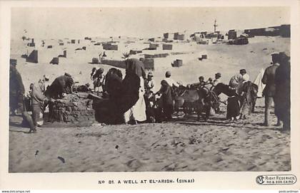 Israel - EL ARISH - A well - REAL PHOOT - Publ. CM 81