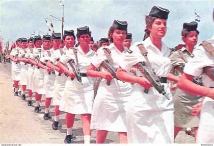 Israel Women Soldiers in the Israel Navy during the Parade