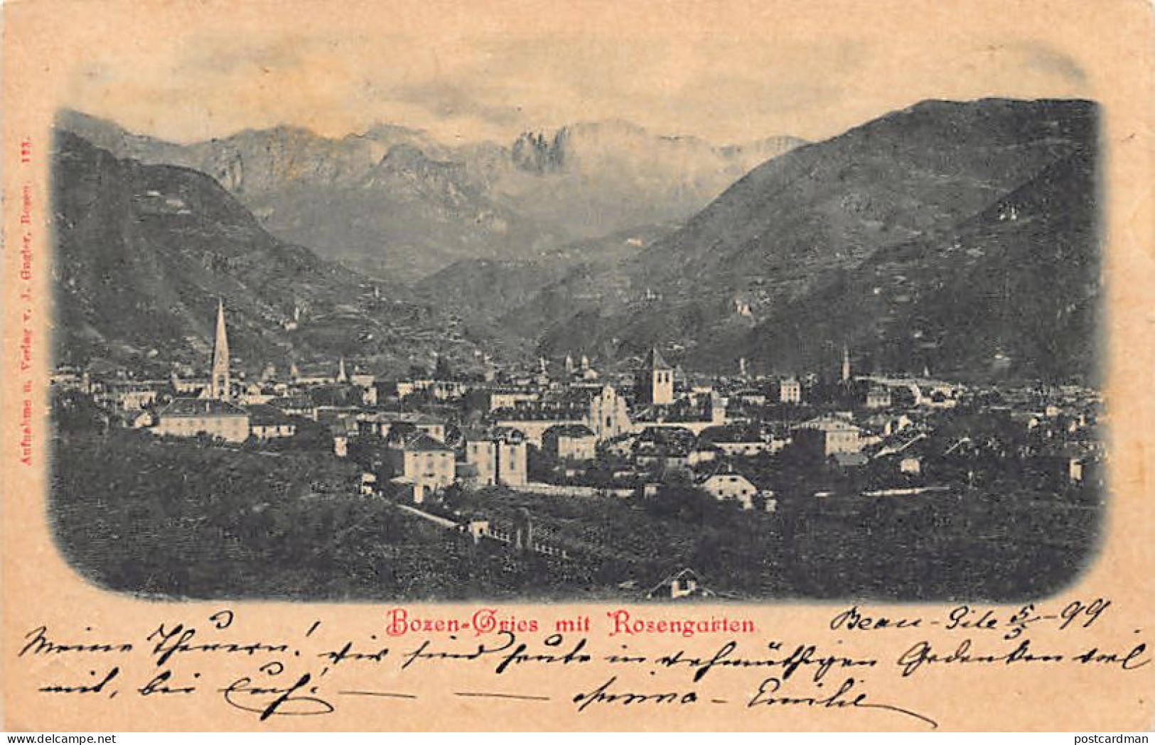 Italia - BOLZANO - Bozen-Gries mit Rosengarten