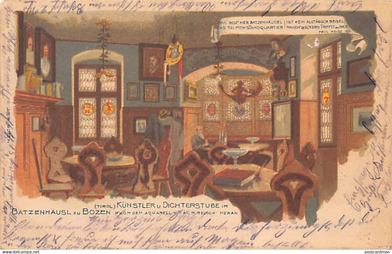Italia - BOLZANO Bozen - Künstler u. Dichterstube im Batzenhäusel zu Bozen