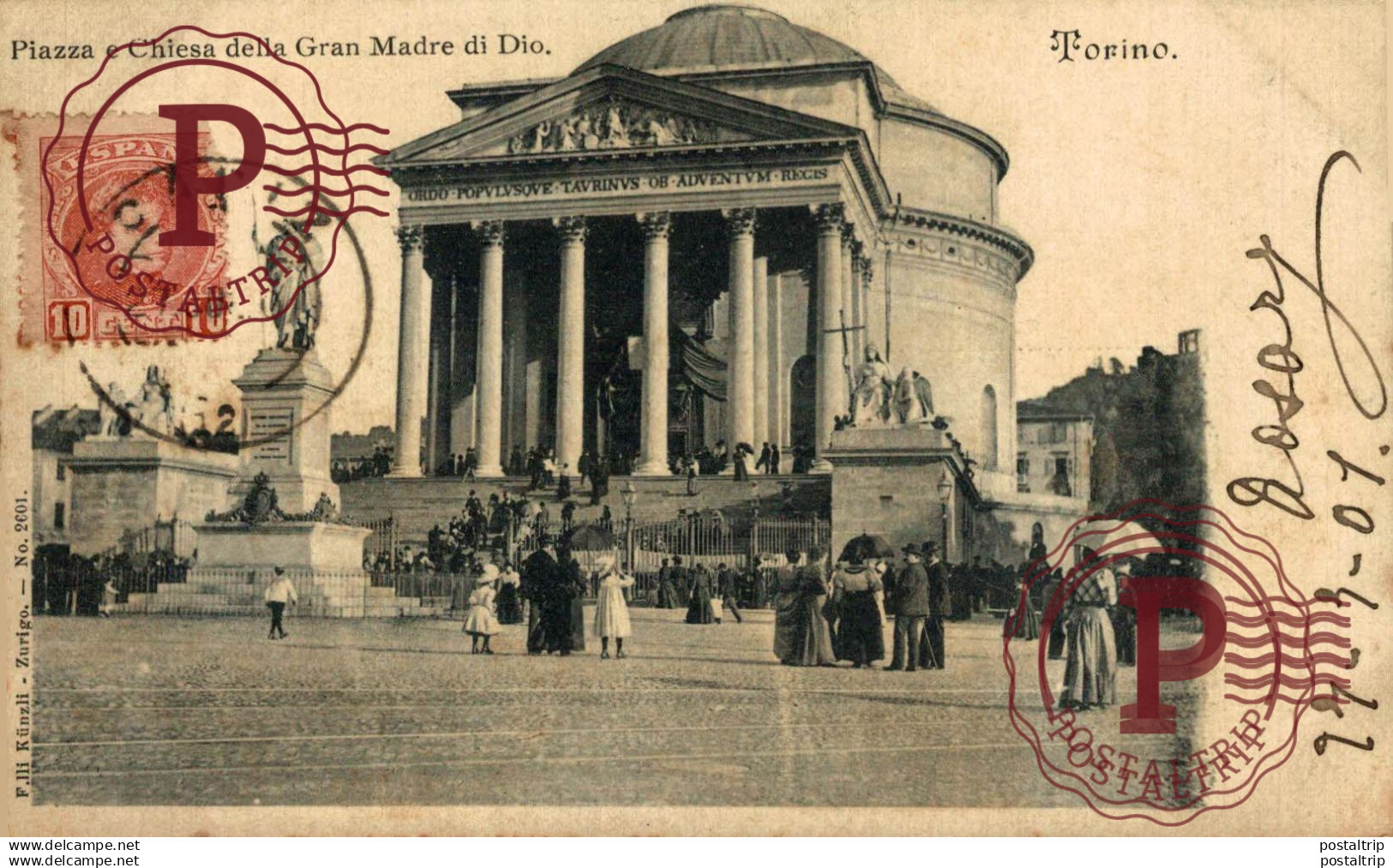 ITALIA. ITALIE, ITALY. Torino Piazza Chiesa Gran Madre di Dio
