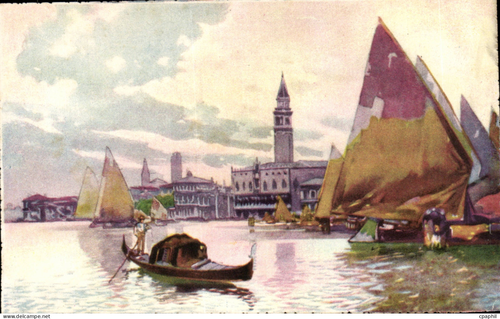 Italia - Italie - Italy - Venice - Venezia - Panorama del Molo - CPA