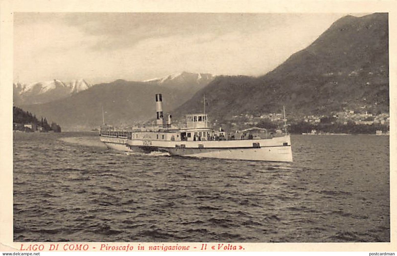 Italia - LAGO DI COMO - Piroscafo in navigazione - Il Volta