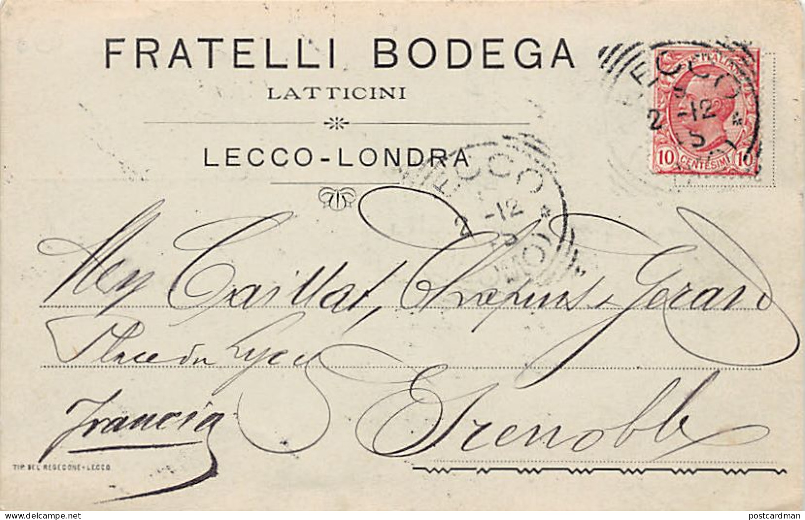 Italia - LECCO - Fratelli Bodego - Latticini