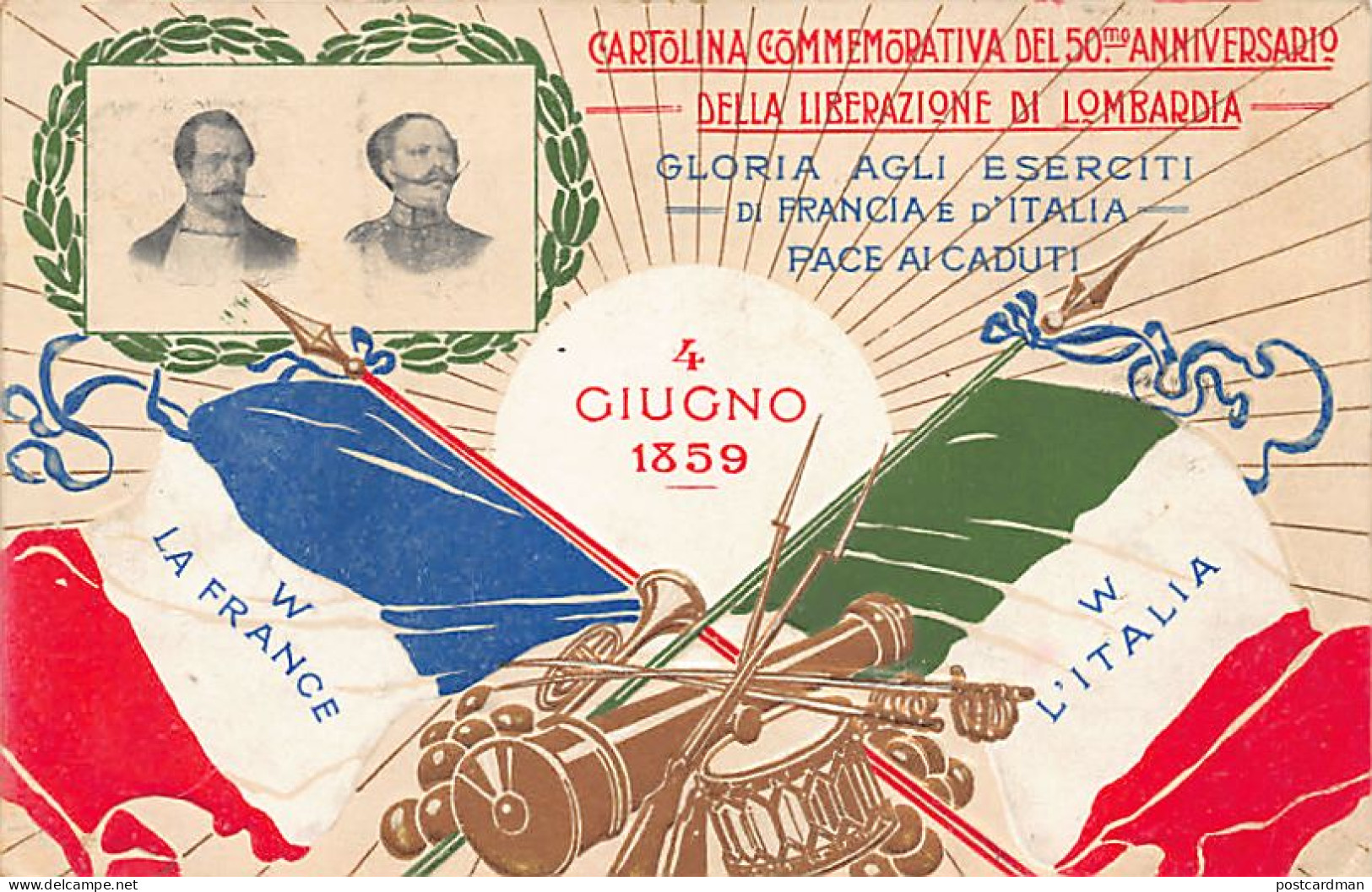 Italia - MILANO - Cartoline Commemorativa del 50° anniversarion della Liberazione di Lombardia