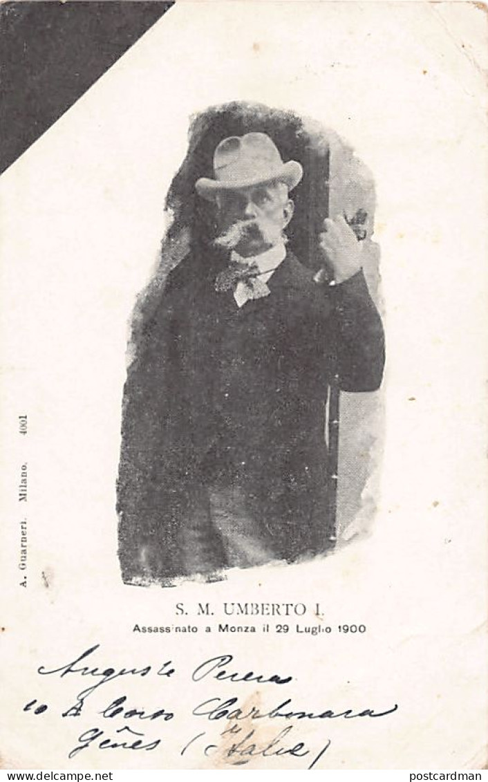 Italia - MONZA - S.M. Umberto I assassinato a Monza il 29 Luglio 1900
