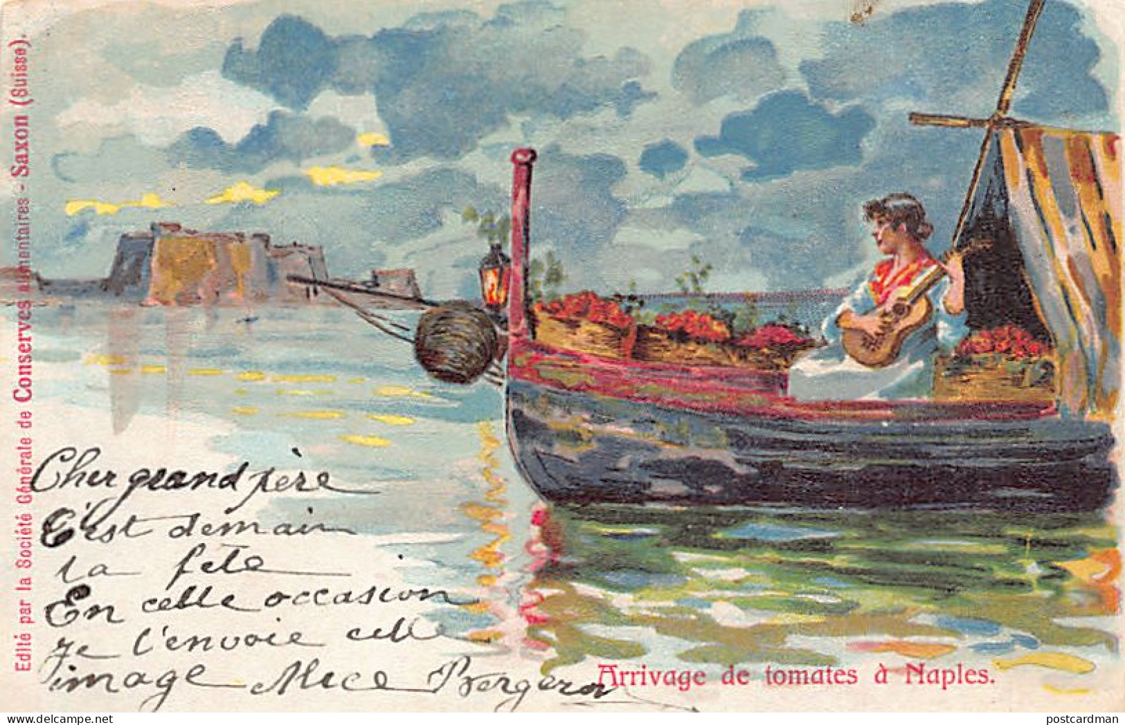 Italia - NAPOLI - Arrivo dei pomodori - Ed. Saxon