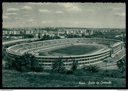 Cp Dentelée - ROMA - Stadio dei Centomila - Stadium - Stade des cent mille assistants - Estadio