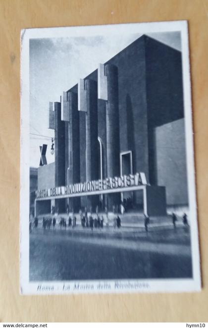1938 cartolina ROMA MOSTRA della RIVOLUZIONE FASCISTA+viaggiata-$312