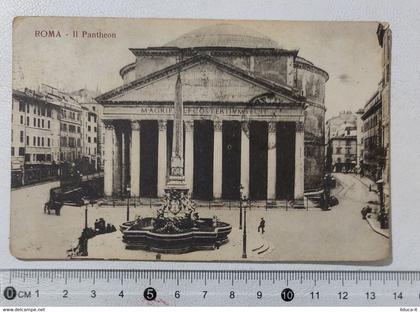 I121211 Cartolina - Roma - Il Pantheon - VG 1924