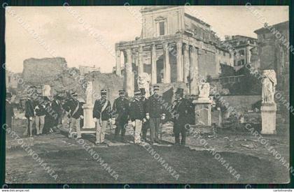 Roma Città Re di Grecia Militari Greece Royalty PIEGA cartolina QT1971
