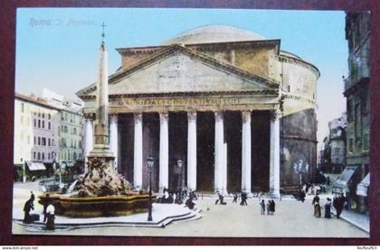 Cpa glacée Roma ; il Panteon